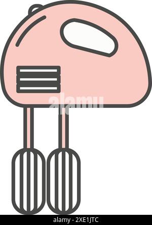 Dough mixer vector icon isolated Stock Vector