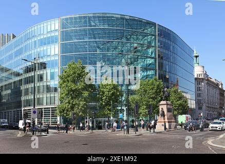 33 Holborn, London, UK. An 8 storey, glass-fronted office building currently used by supermarket Sainsbury's as its London Head Office. Stock Photo