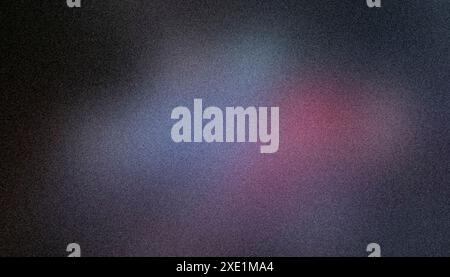 Dark blue faded background with light spots, rough texture, grainy noise Stock Photo