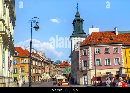 Old street in Warsaw Stock Photo