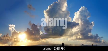 Sunrise at Cape Canaveral, Florida Stock Photo