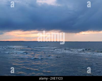Storm clouds over Baltic Sea Stock Photo