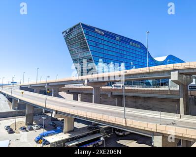 Denver colrado airport structure scenes Stock Photo