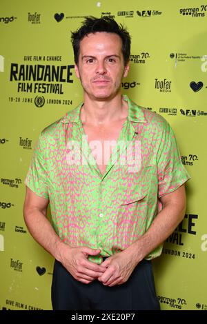 London, UK. 25 June 2024. Andrew Scott attending the World Premiere of 'Kathleen Is Here' during the 32nd Raindance Film Festival, at The Curzon Soho cinema. Photo credit should read: Matt Crossick/Empics/Alamy Live News Stock Photo