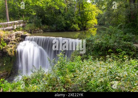 Cedar Cliff Falls, Cedarville, Ohio Stock Photo