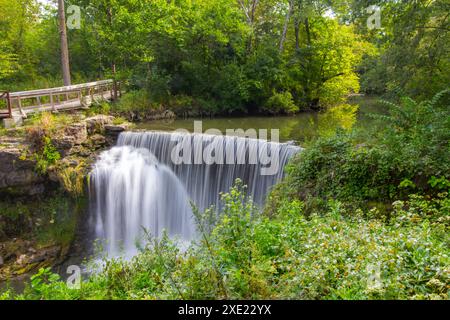 Cedar Cliff Falls, Cedarville, Ohio Stock Photo