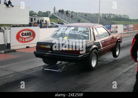 Drag Racing at Edmonton International Raceway Stock Photo