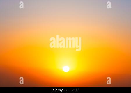 Sunset sky clear sunset sky Stock Photo