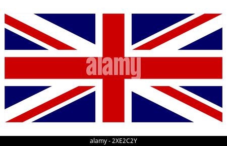Union Jack Flag, Union Flag, Flag of the United Kingdom Stock Vector