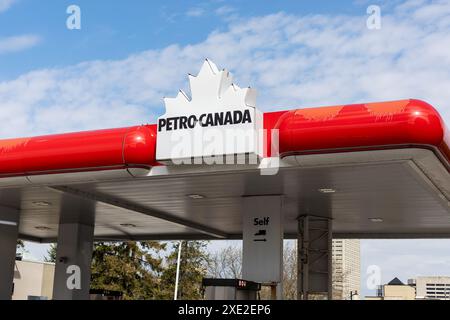 Ottawa, Canada - May 11, 2024: Petro Canada gas station. Stock Photo