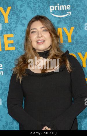 Shelby Young arrives at the Amazon Prime premiere of "My Lady Jane" at