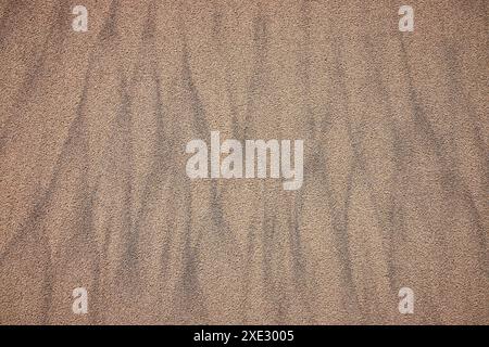 Rippling Sand Texture Pattern Close-Up Stock Photo