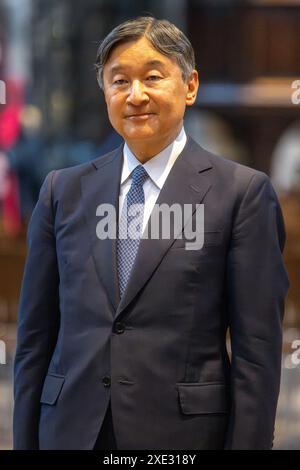 London, UK. 25th June, 2024. Emperor Naruhito and Empress Masako of Japan visit Westminster Abbey on the first day of a three date state visit to the UK. London, UK. 25 June 2024. A A Gill/Alamy Live News Stock Photo