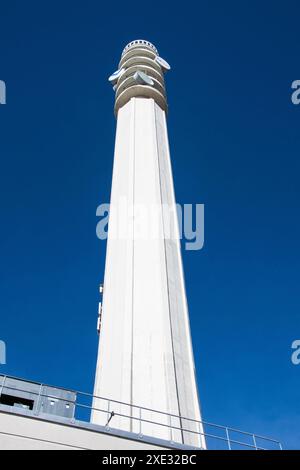 The Bell Aliant tower in downtown Moncton, New Brunswick, Canada Stock Photo