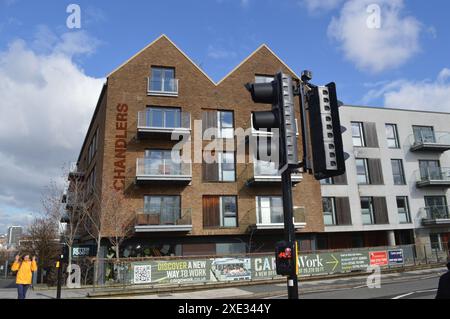 Chandlers House in Wapping Wharf, Bristol, England, United Kingdom. 26th February 2024. Stock Photo