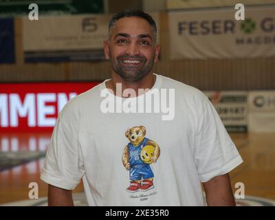 Head coach Achmadschah Zazai (Berlin) Barmer 2nd Basketball Bundesliga Pro B North Season 2023-24 SBB Baskets -Berlin Braves 200 Stock Photo