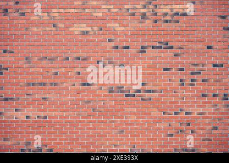 Background from a large red brick wall Stock Photo