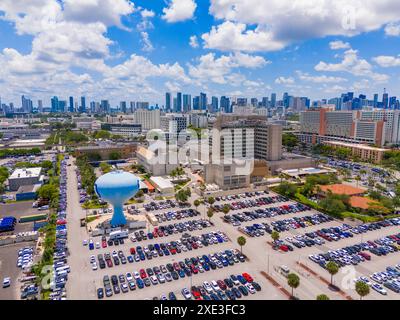 Miami, FL, USA - May 31, 2024: Miami VA Hospital Medical Center. Aerial drone photo circa 2024 Stock Photo