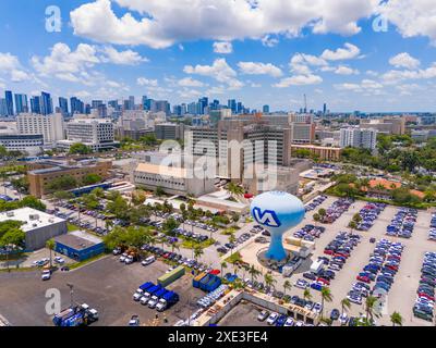 Miami, FL, USA - May 31, 2024: Miami VA Hospital Medical Center. Aerial drone photo circa 2024 Stock Photo