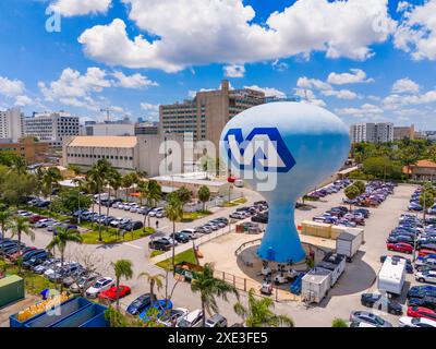 Miami, FL, USA - May 31, 2024: Miami VA Hospital Medical Center. Aerial drone photo circa 2024 Stock Photo