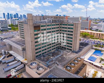 Miami, FL, USA - May 31, 2024: Miami VA Hospital Medical Center. Aerial drone photo circa 2024 Stock Photo