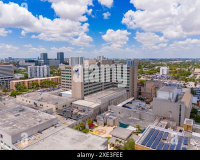 Miami, FL, USA - May 31, 2024: Miami VA Hospital Medical Center. Aerial drone photo circa 2024 Stock Photo