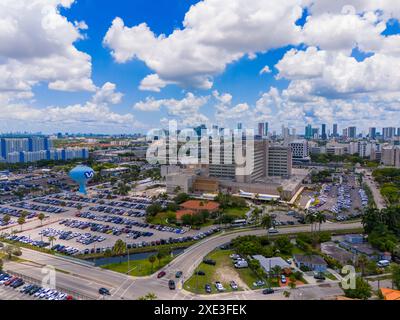 Miami, FL, USA - May 31, 2024: Miami VA Hospital Medical Center. Aerial drone photo circa 2024 Stock Photo