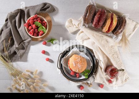 Portuguese fried dough with sugar Stock Photo