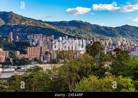 Medellin cityscape. Capital of the Colombian department of Antioquia. Colombia Stock Photo