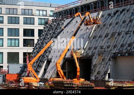 Construction site, large construction site Stock Photo