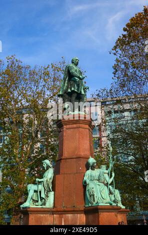 Statue of Istvan Szechenyi Bath in Budapest, Hungary Stock Photo