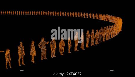 Human figures as crowd for society or social issues Stock Photo - Alamy