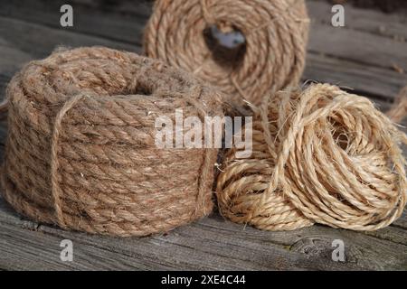 Corchorus jute, string, Agave sisalana, Sisal-Agave, sisal Stock Photo