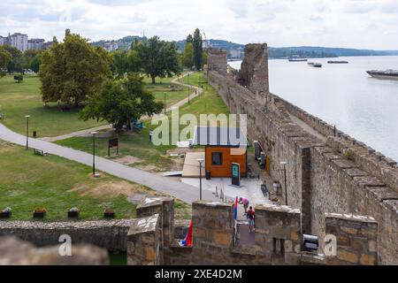 Smederevo, Serbia fortress is a medieval fortified city Stock Photo