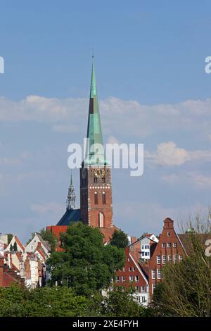 Sankt Jakobi church in LÃ¼beck, Germany Stock Photo