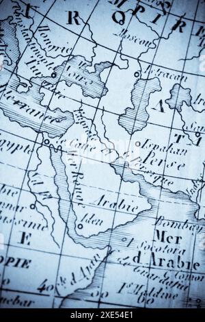 Old maps Arabian Peninsula Stock Photo - Alamy