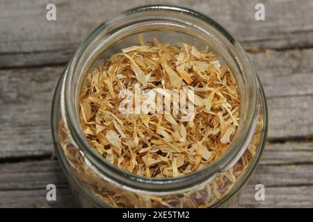 Calendula officinalis, St. Johns wort, dried Stock Photo