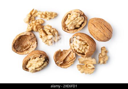 Walnut on white background Stock Photo