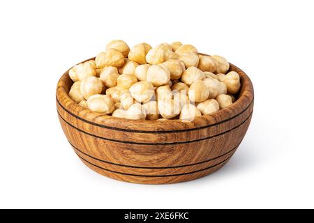 Hazelnuts on white background Stock Photo