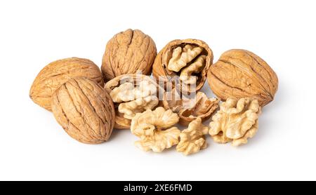 Walnut on white background Stock Photo