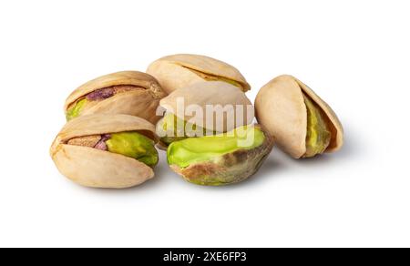 Pistachio on white background Stock Photo