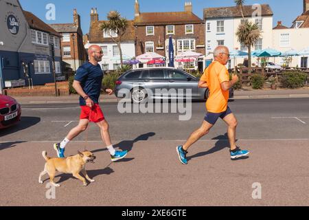 England, Kent, Deal, Group of Charity Runners Stock Photo