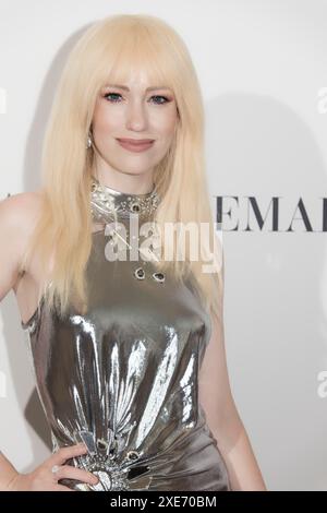 Paris, France. 25th June, 2024. Sonia Gleis attends the Yara Shoemaker fashion show during the AEFW FASHION SHOW Haute Couture for Spring/Summer 2025 at the Westin Paris Vendôme Hotel on June 25, 2024 in Paris, France. Credit: Bernard Menigault/Alamy Live News Stock Photo