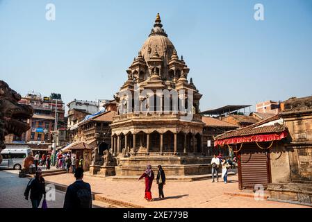 Chyasin Dega at Patan Durbar Square, UNESCO World Heritage Site, Lalitpur, Kathmandu, Nepal, Asia Stock Photo