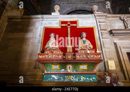 Reliquary bust of Santa Justa and Santa Rufina Stock Photo