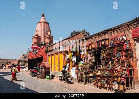 Traditional markets in Durbar Square, Bhaktapur, Kathmandu Valley, Nepal, Asia Stock Photo