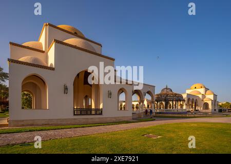 View of Arrival Piazza in Sahl Hasheesh Old Town, Sahl Hasheesh, Hurghada, Red Sea Governorate, Egypt, North Africa, Africa Stock Photo