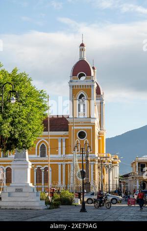 Exterior of Granada Cathedral, Granada, Nicaragua, Central America Stock Photo