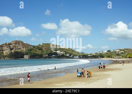 Beach of San Juan del Sur, Rivas, Nicaragua, Central America Stock Photo