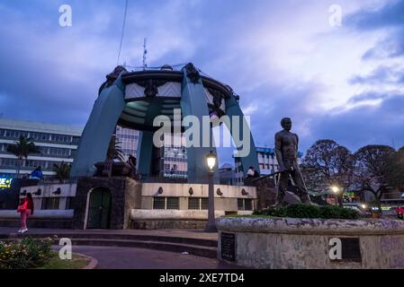 Circular structure in the middle of Central Square, San Jose, Costa, Rica Stock Photo